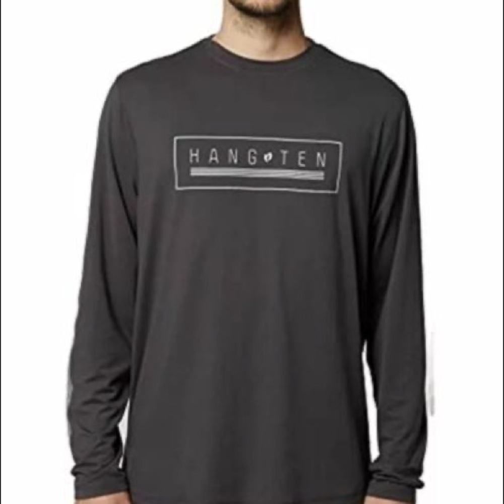 Hang Ten Men’s Long Sleeve Sun Tee Shirt UPF 50+ Protection & Soft Feel - Picture 1 of 6